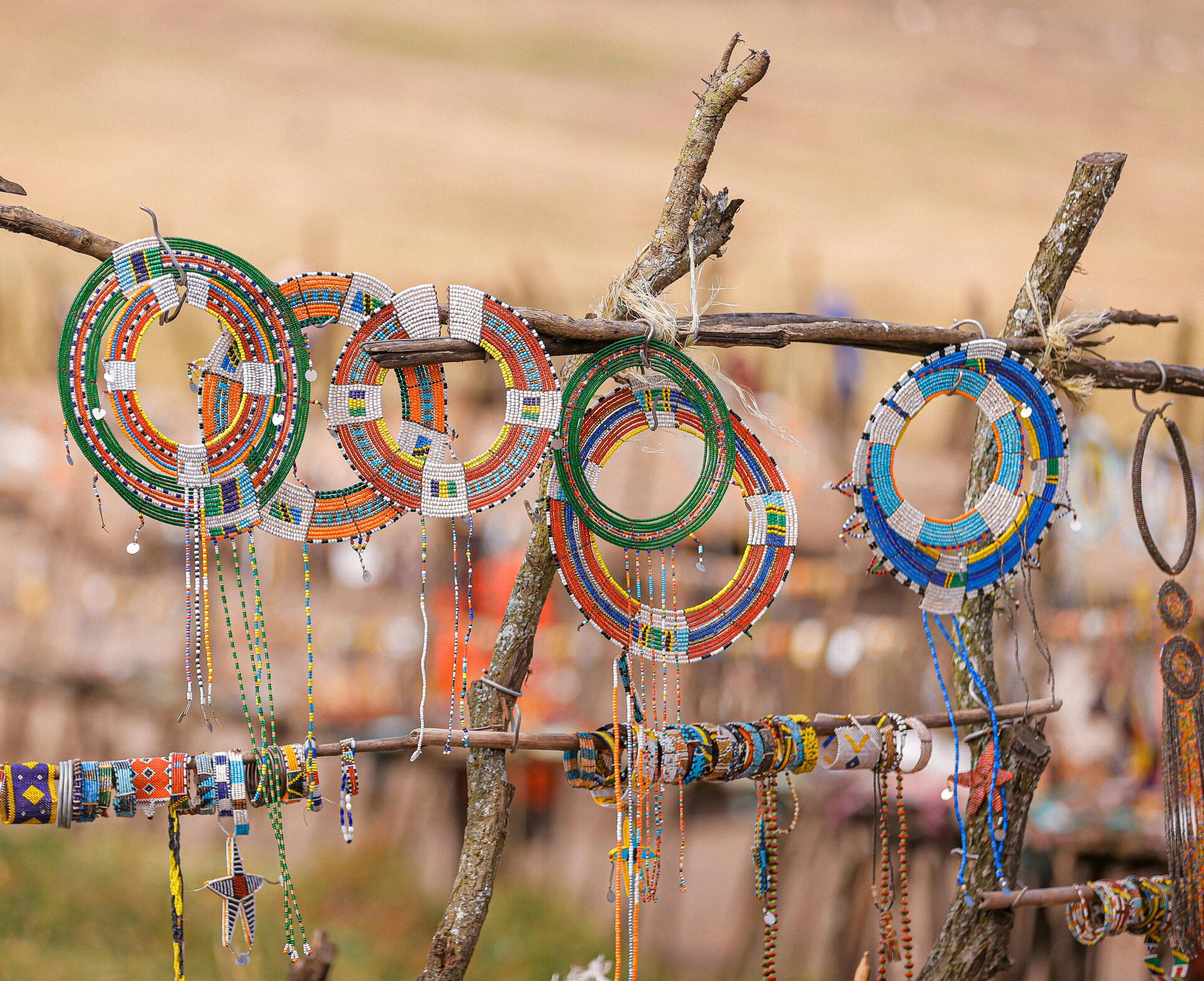 Traditional woven baskets